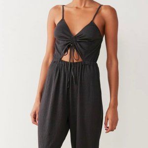 Grey/black lounge jumpsuit